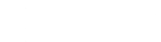 All white text logo for Crow-Hussell Funeral Home, with Crow-Hussell text on the top, and "Funeral Home" on the bottom, with a floral branch illustration to the left of the text