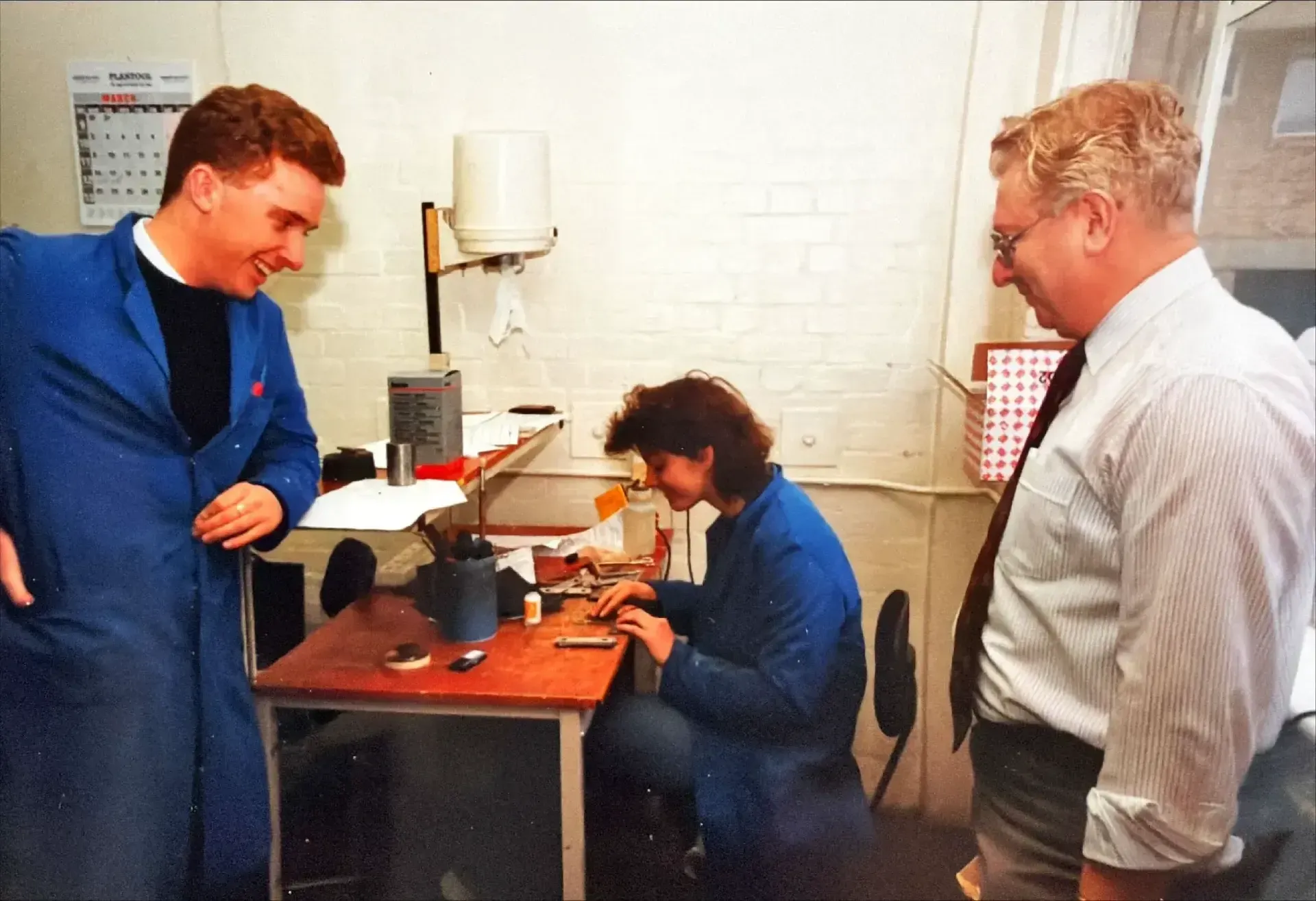 Gordon Chester starting at Procter & Chester Measurements as a Production Technician. 