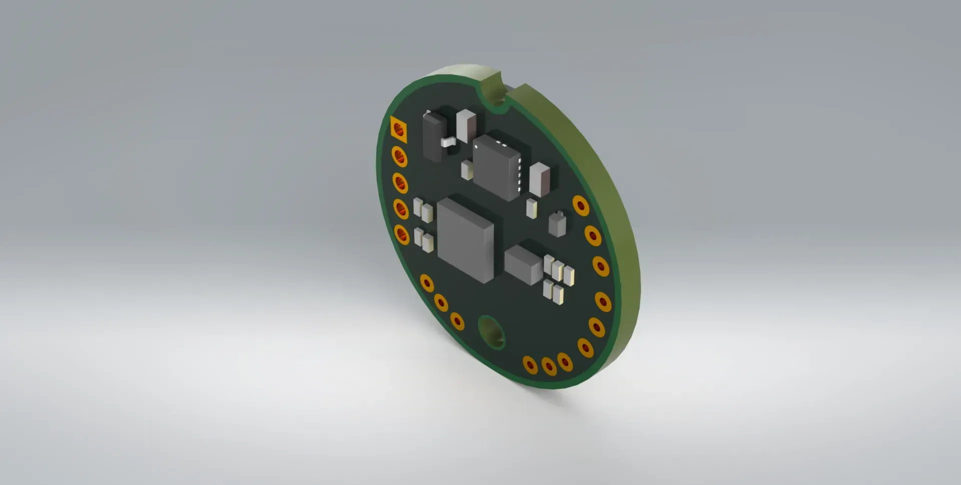 Side view of the IUA miniature universal strain gauge amplifier from PCM.