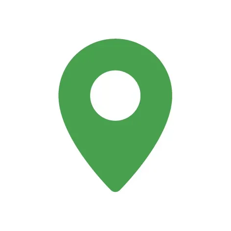location pin icon in PCM green