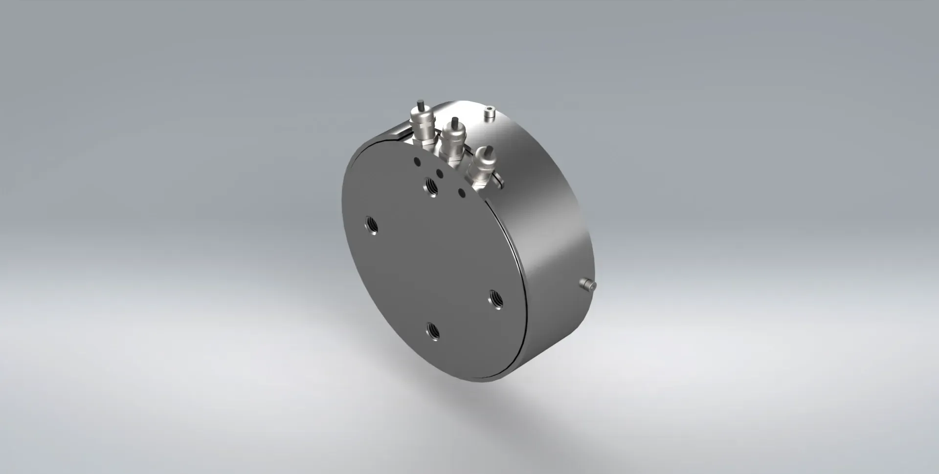 Side view of the MAL3 Triaxial load cell from Procter and Chester Measurements