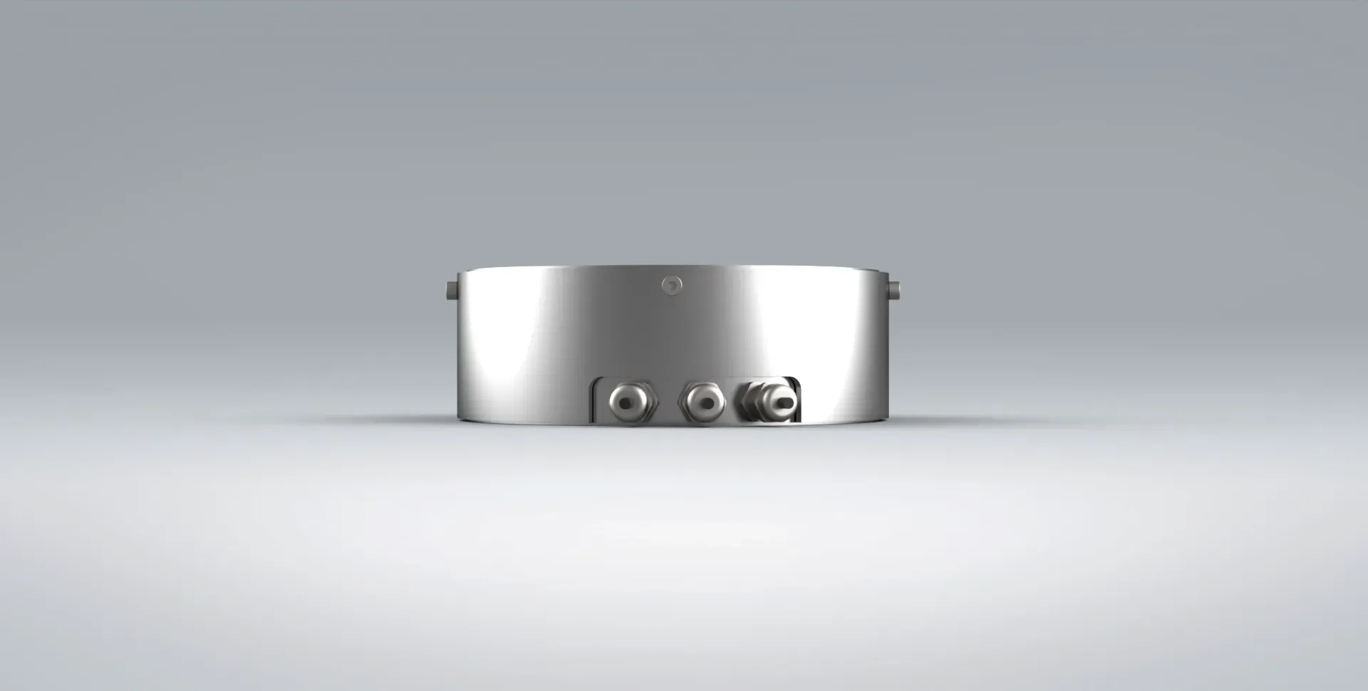Back view of the MAL3 tri-axial load cell on a light grey background