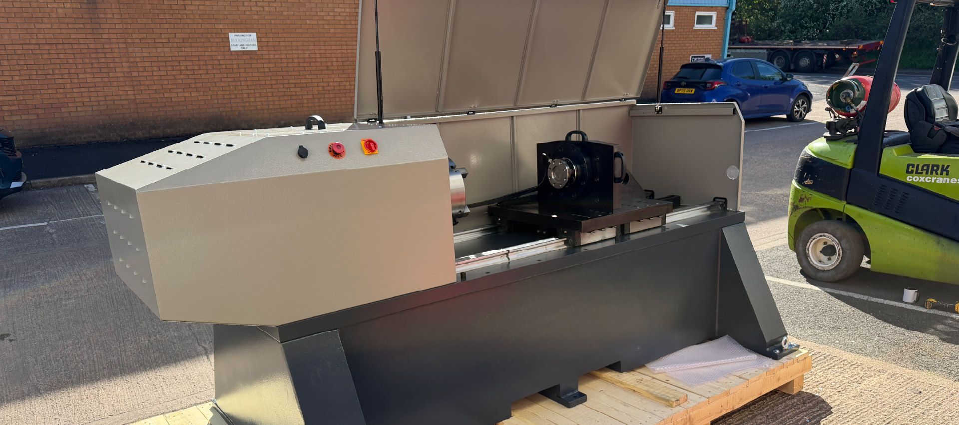 A brand new torque calibration frame outside PCM capable of measuring up to 5000 Nm