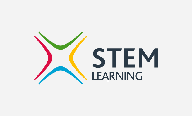 STEM, Science, Technology, Engineering and Mathematics Logo.