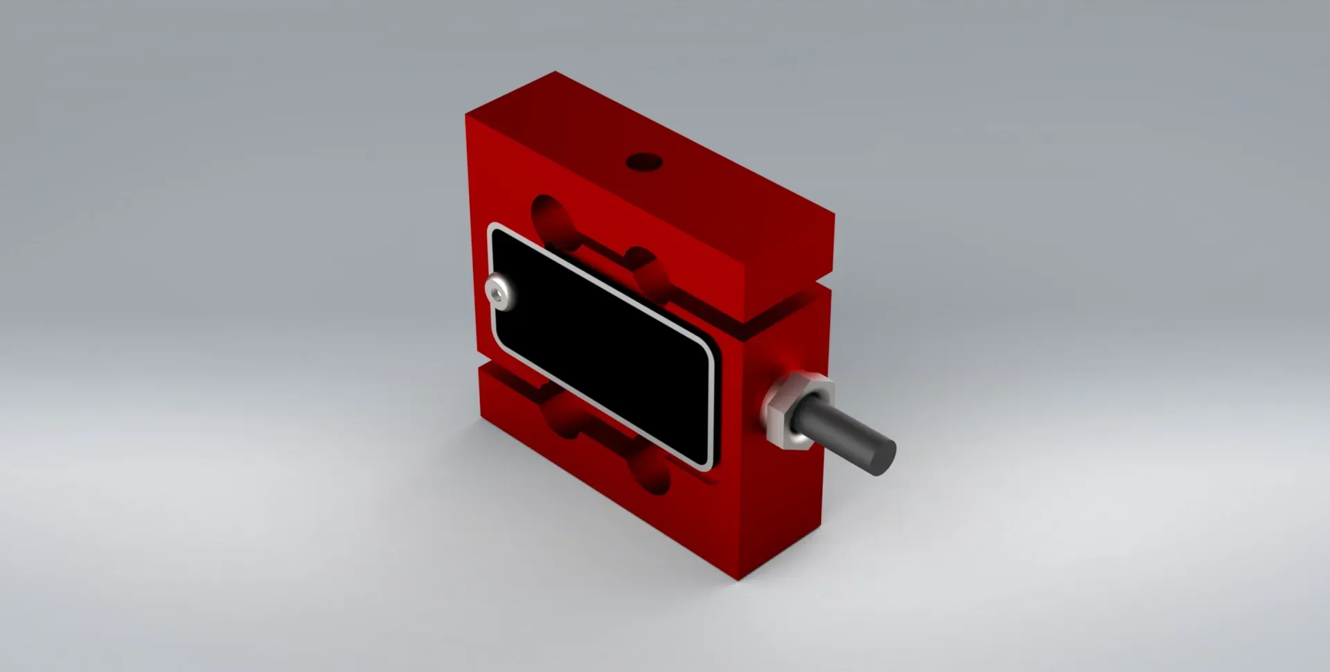 Side view of the TCA bi-directional load cell from Procter & Chester Measurements
