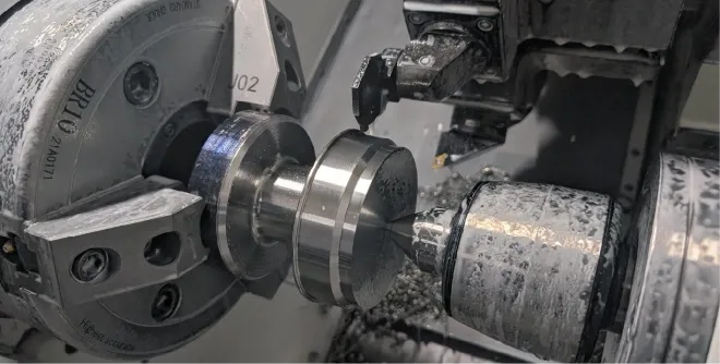 CNC machining of a custom compression load cell