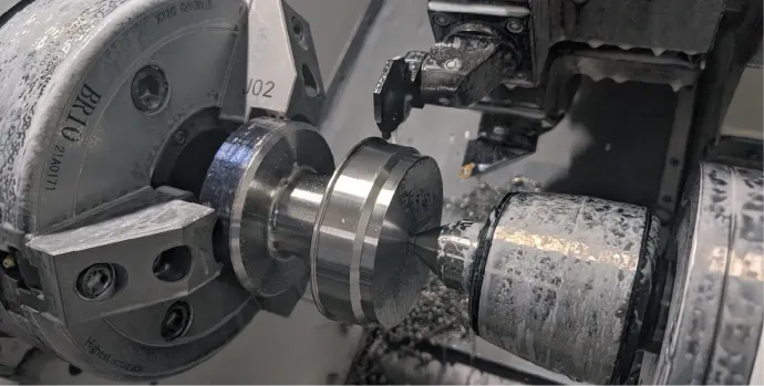 CNC machining of a custom compression load cell