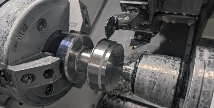 CNC machining of a custom compression load cell