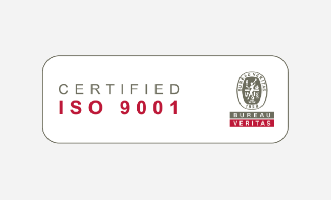 Iso 9001 certified official logo for Procter & Chester Measurements.