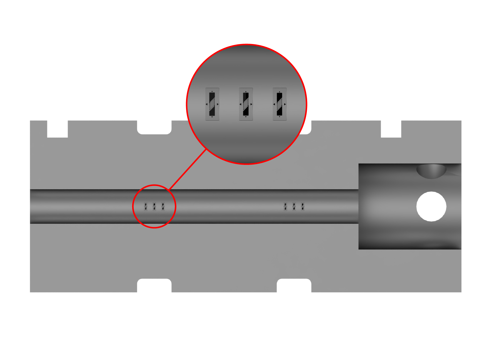 diagram of dual bridge strain gauging