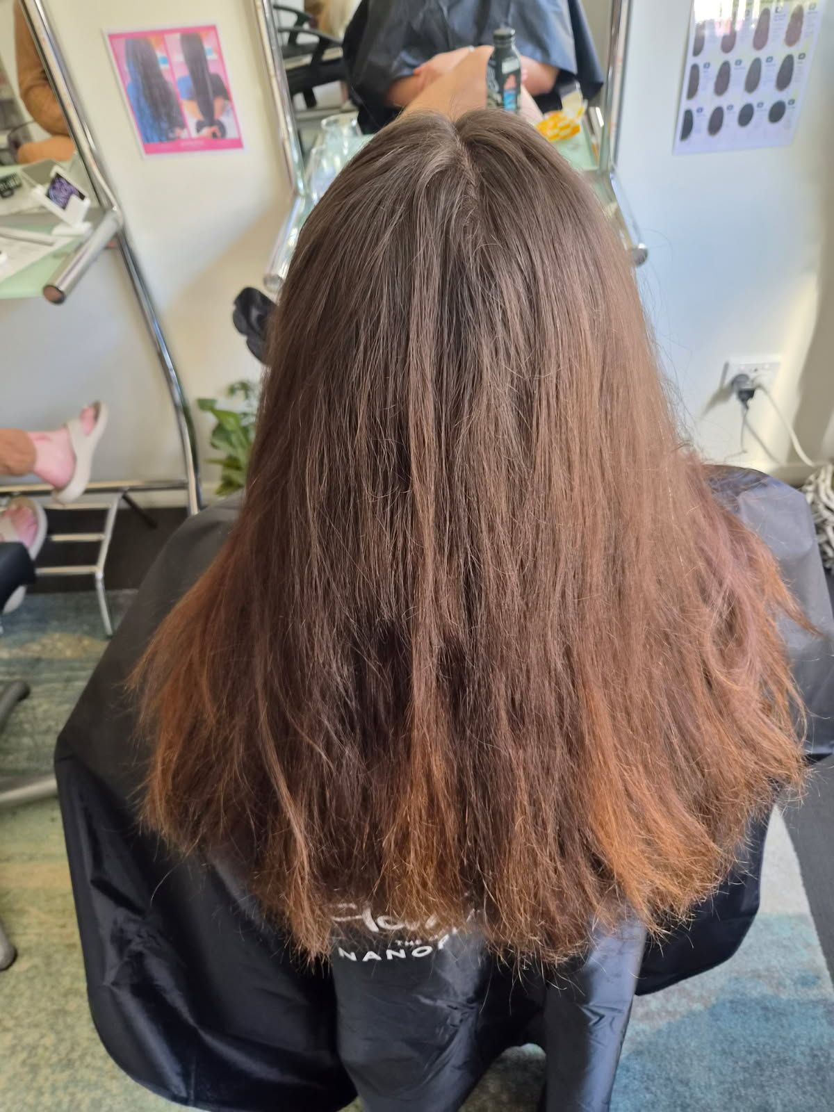 Before Nanoplasty hair smoothing treatment