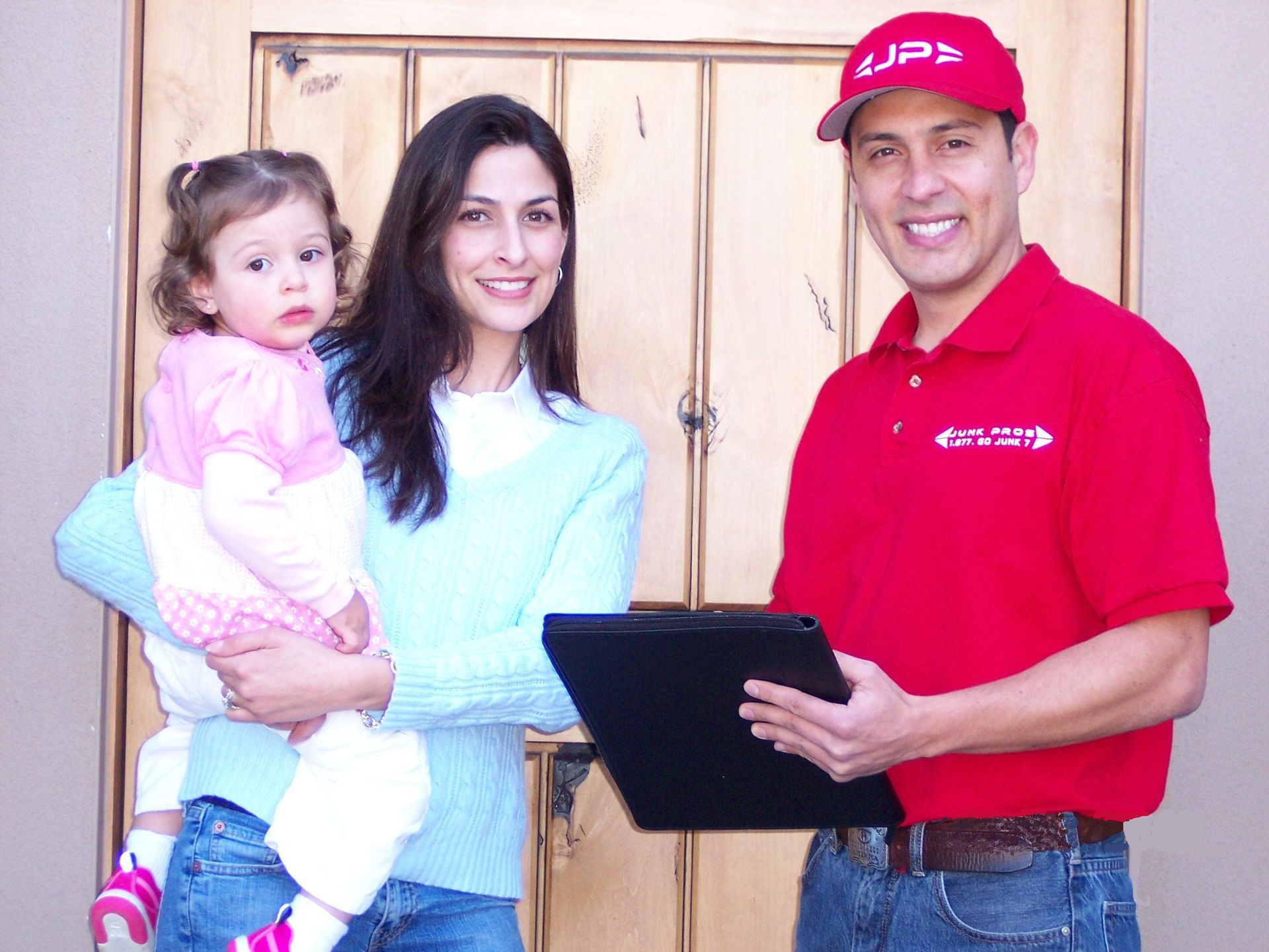 A man in a red shirt with the word cps on it