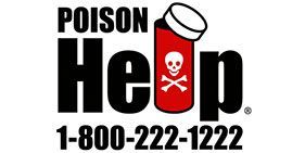 A logo for Poison Control that reads  