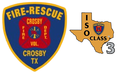 Crosby VFD patch logo next to the ISO class rating 3 logo