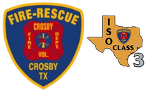 Crosby VFD patch logo next to the ISO class rating 3 logo