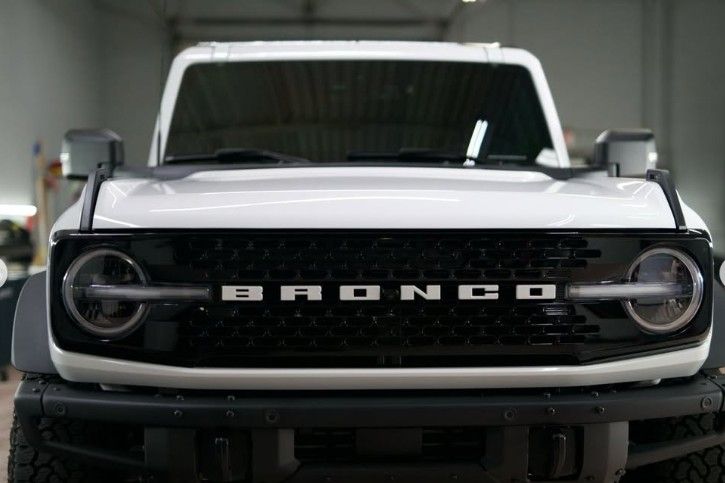 White Ford Bronco SUV with