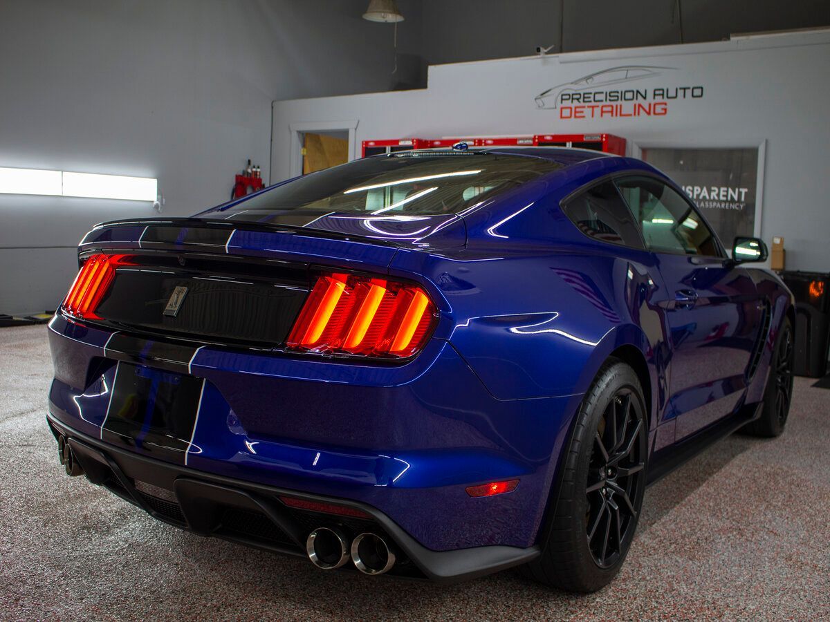 ceramic coating installed in a mustang.
