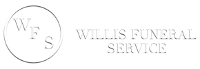 Willis Funeral Service logo: a circle with "WFS" inside, followed by text reading "Willis Funeral Service".