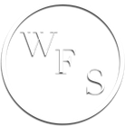 White circle with the letters 