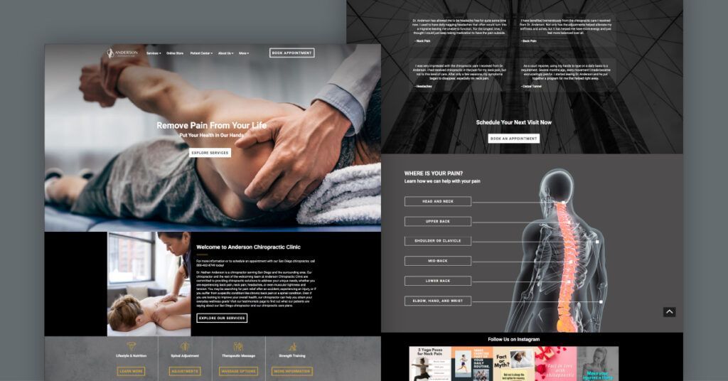 Image of Chiropractic Website