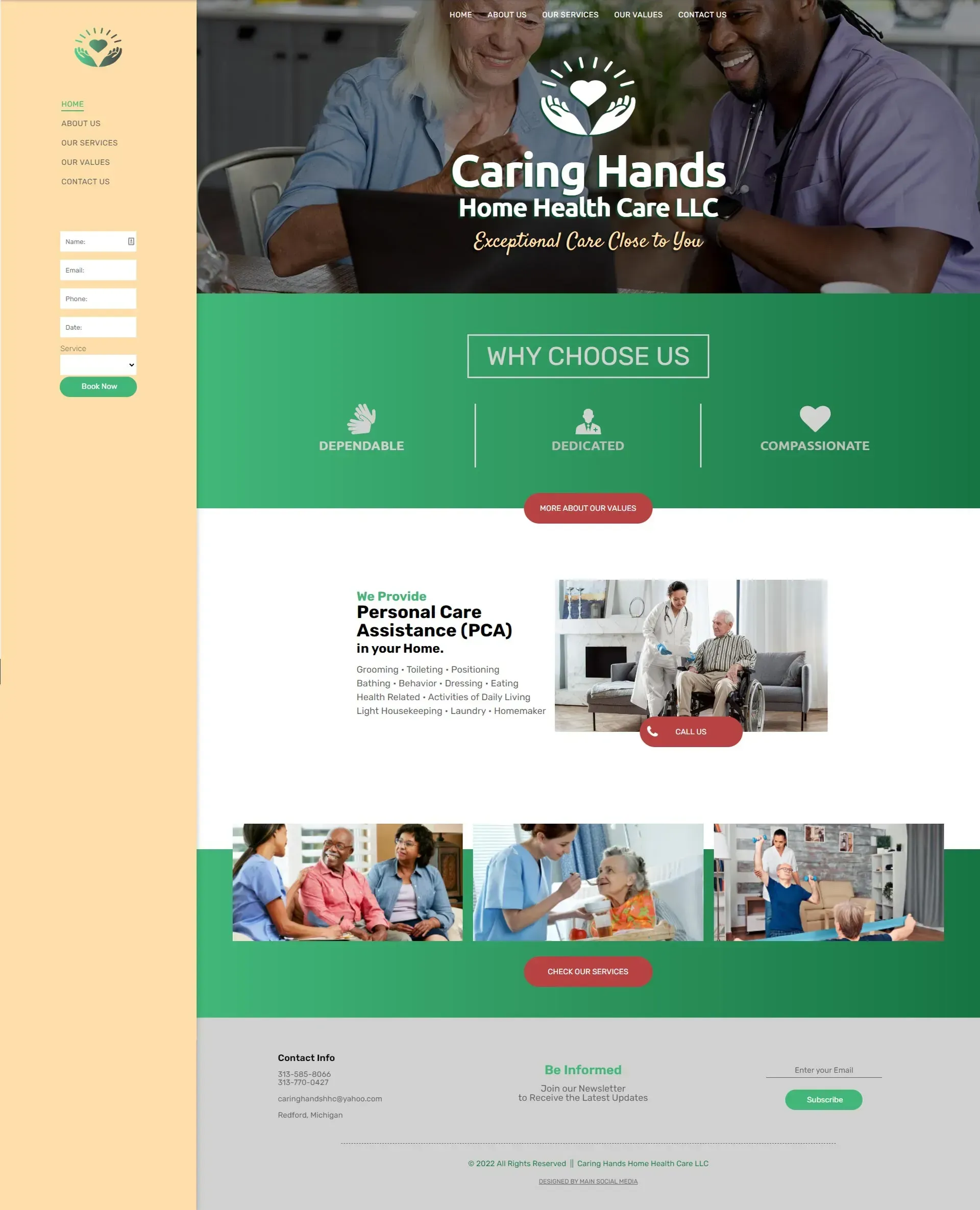 image of a website