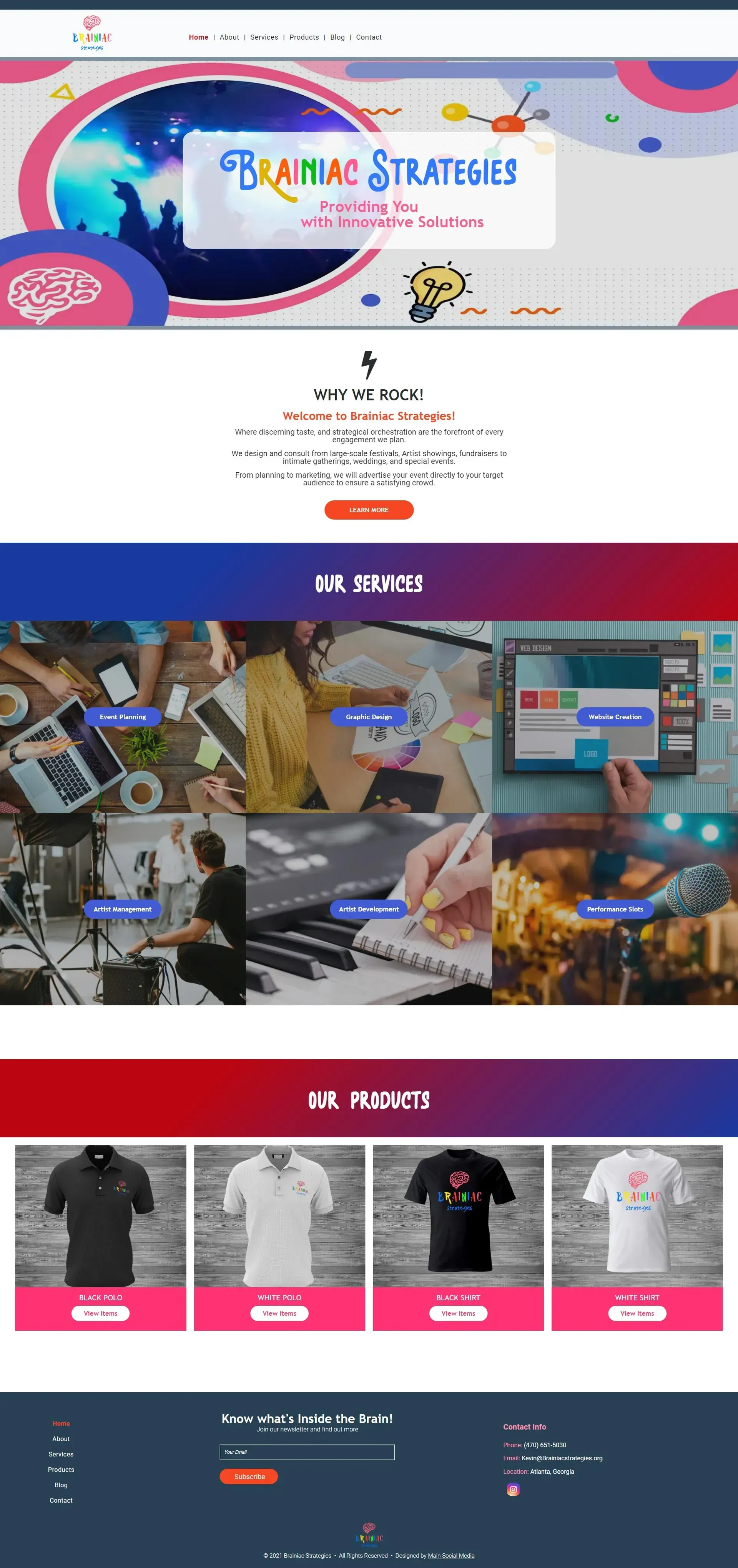 image of a website