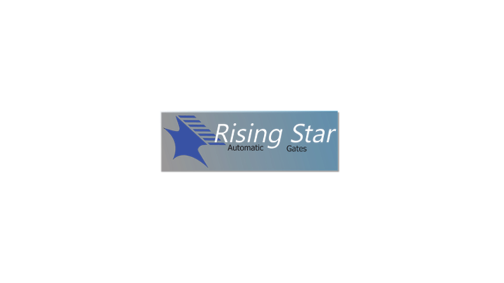 Rising Star Academy logo in blue and gray on a white background