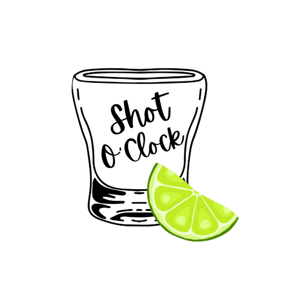 Shot glass with 