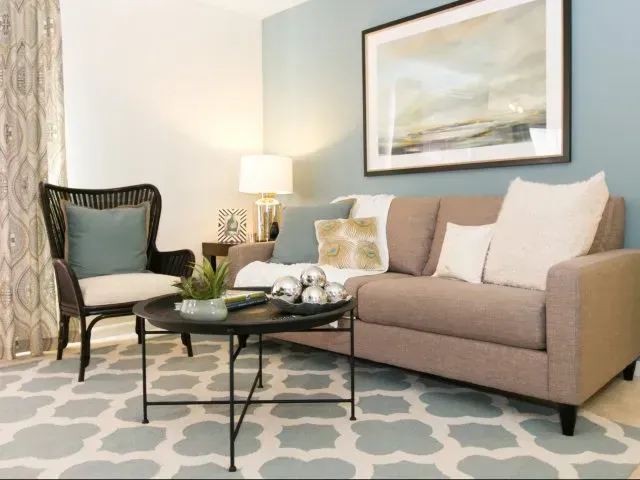 Living room at The Groves at Piney Orchard.