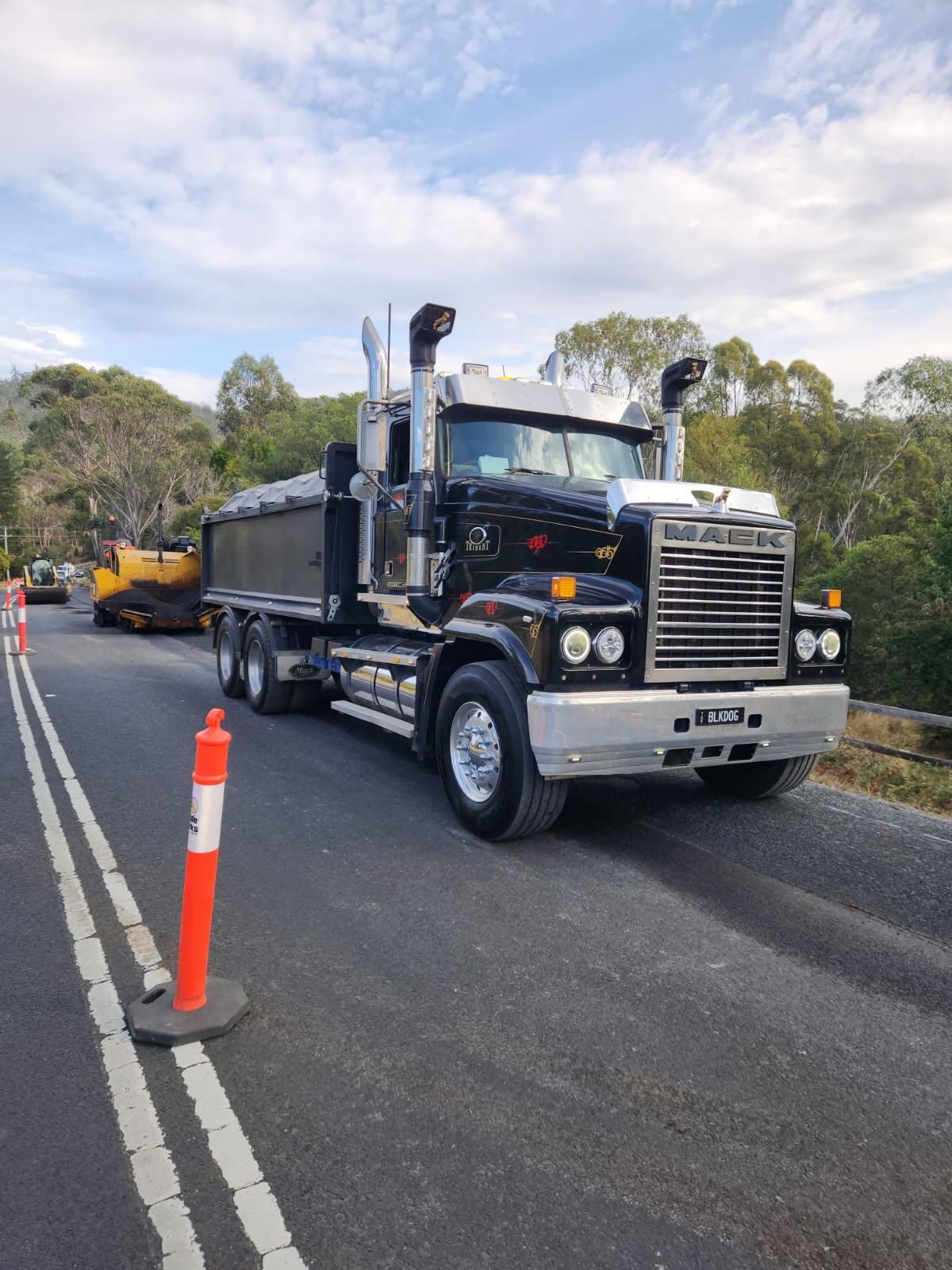 Black Dump Truck on a Road Work Site — CartEX in Mornington, TAS