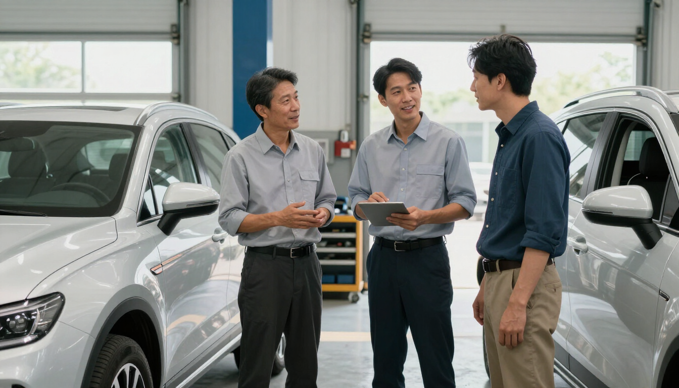 Technician building trust with a returning customer