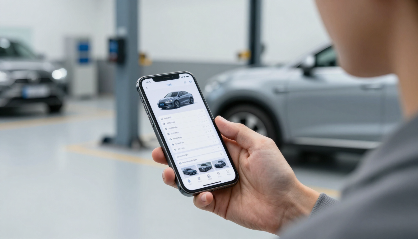 Digital vehicle inspection information on a smartphone