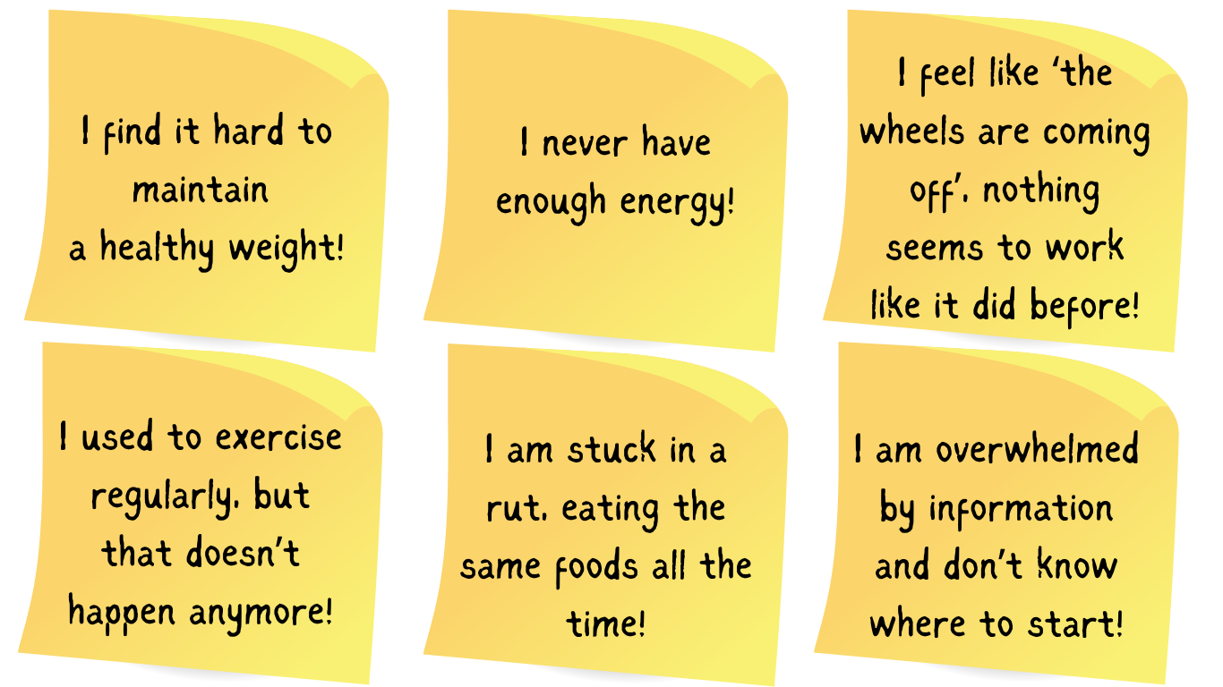 Could Nutritional Therapy benefit me?
Consider Nutritional Therapy if any of the following resonates with you: