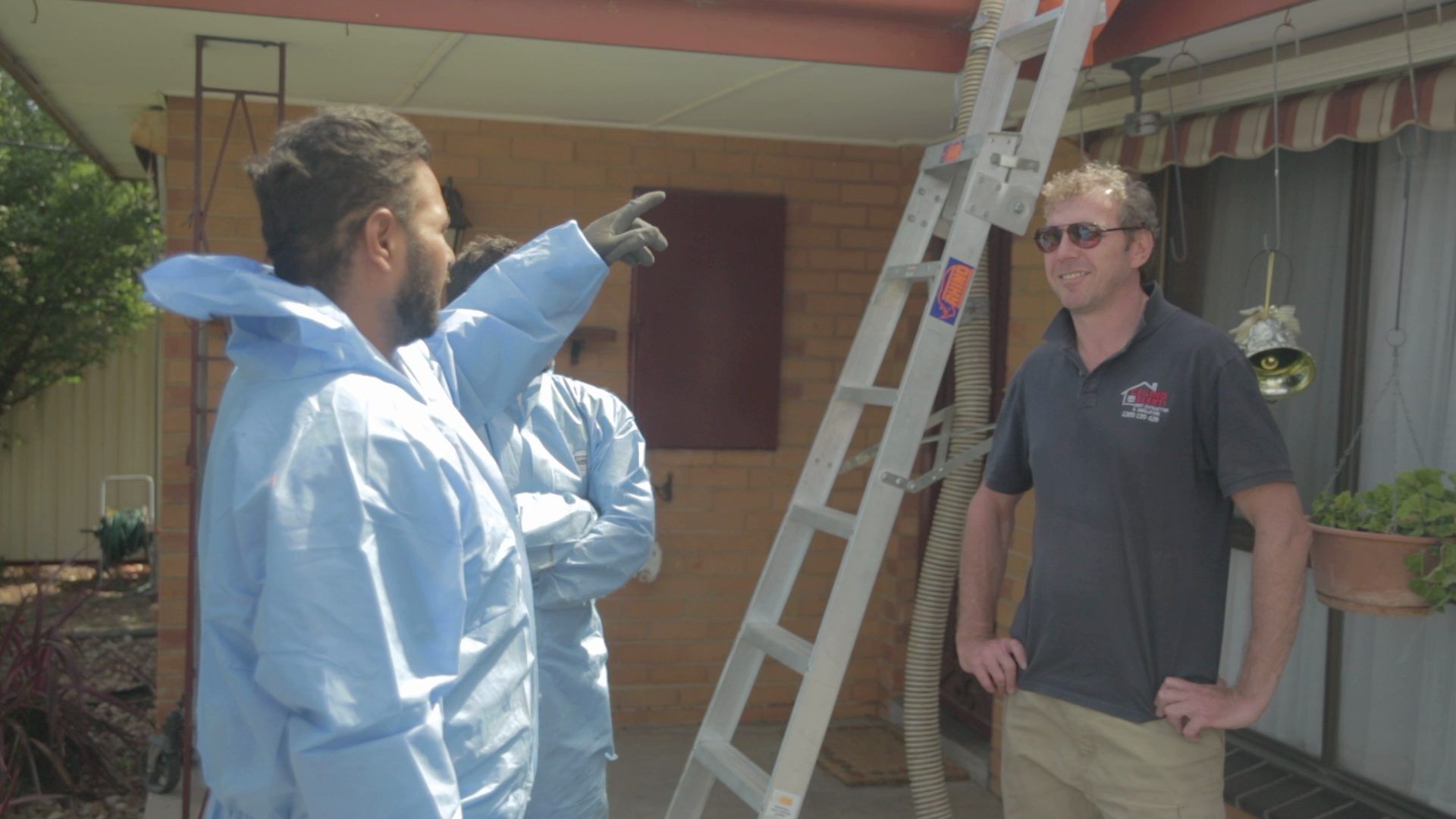 The Ceiling Alert team on a job in Melbourne