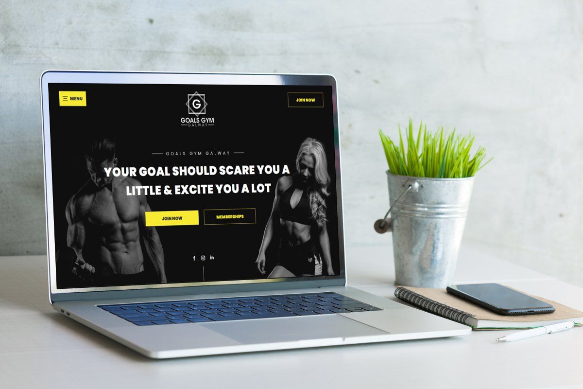 Responsive Website Design for Goals Gym Galway