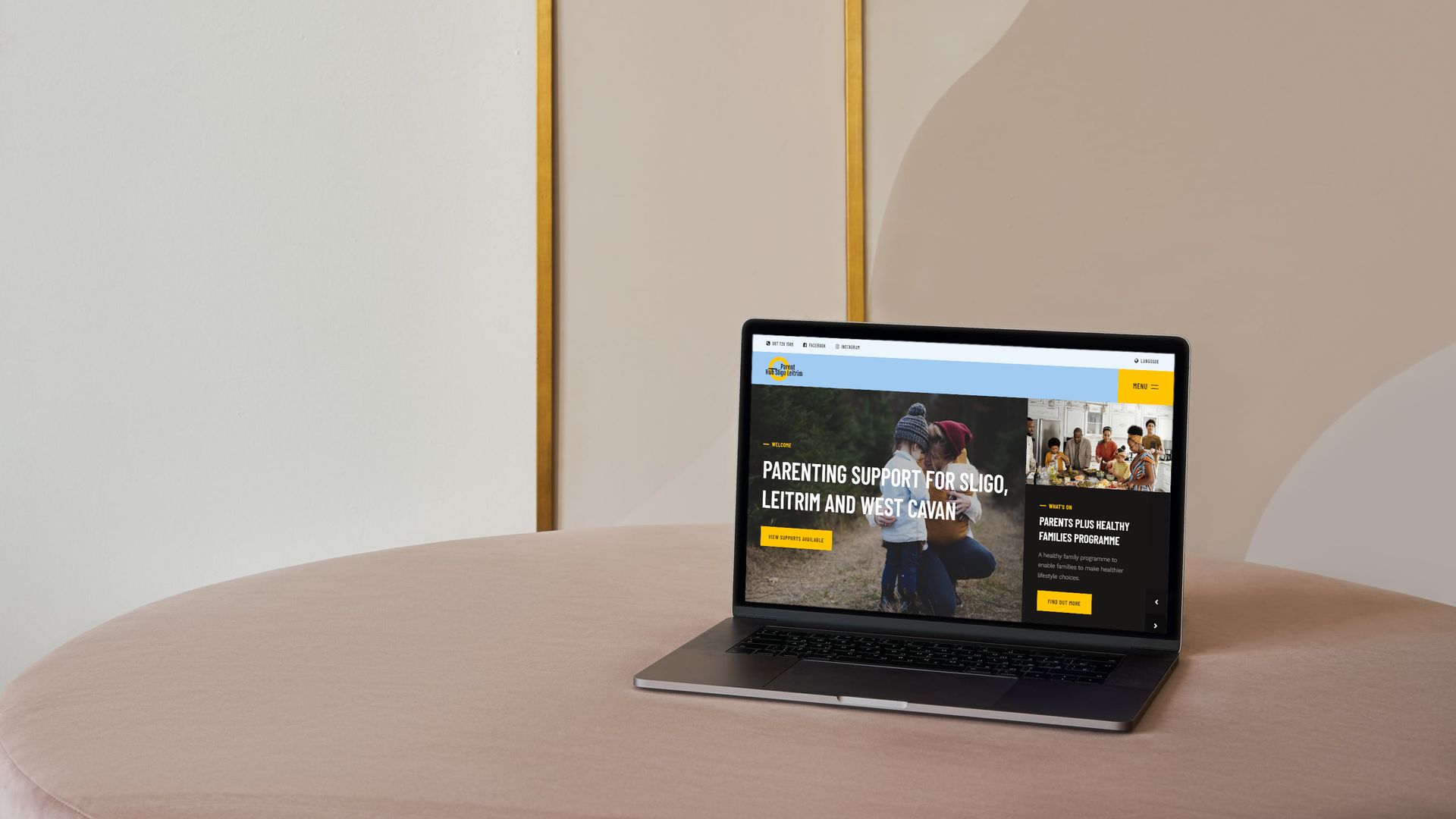 Responsive Website Design for Parent Hub Sligo, Leitrim & West Cavan