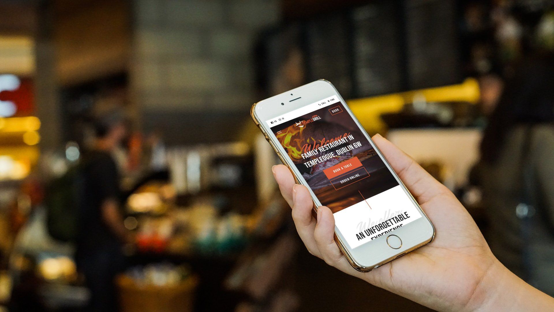 Responsive  Website Design for The Temple Grill Restaurant