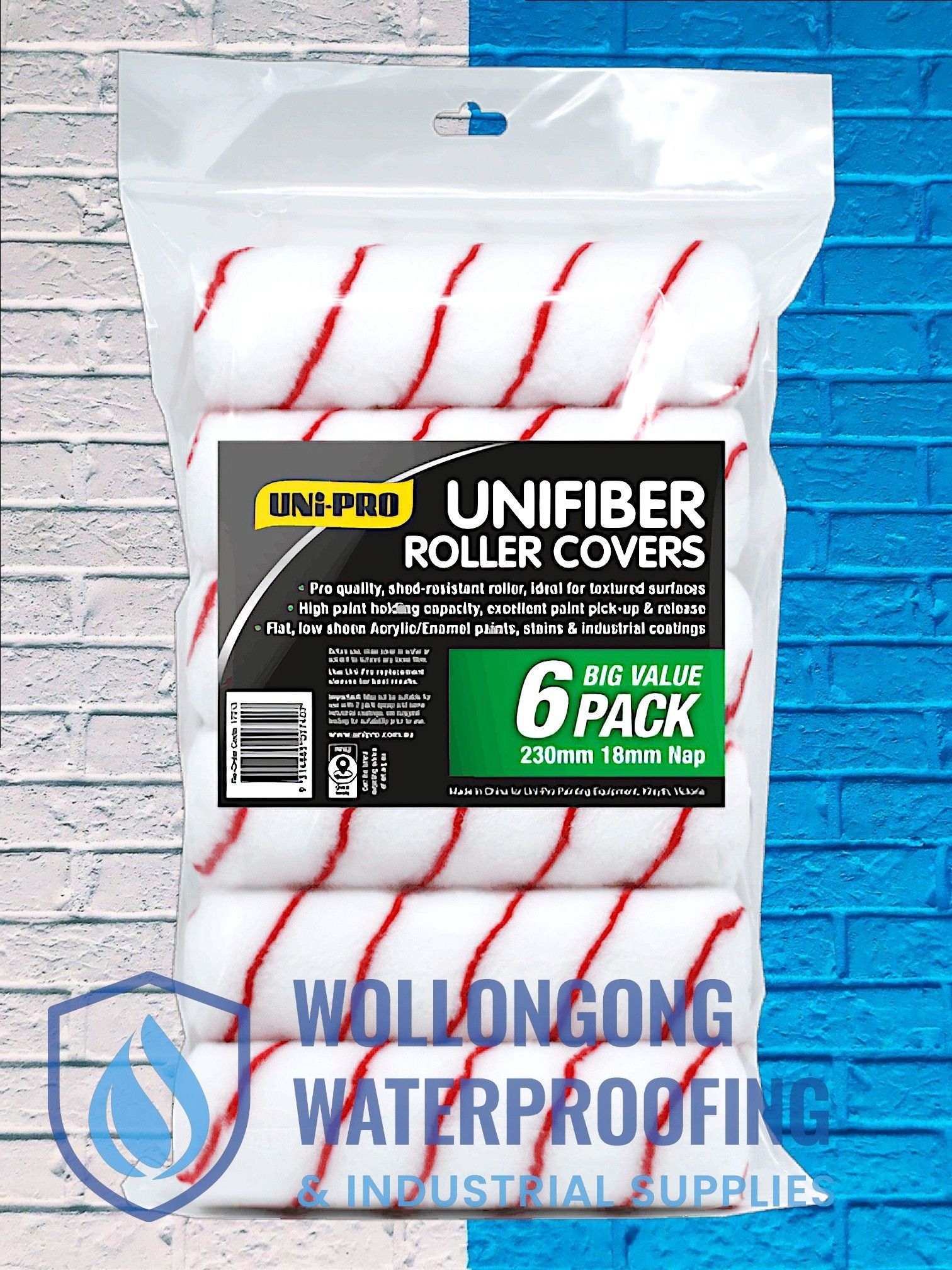 230mm Unifiber Roller Sleeves