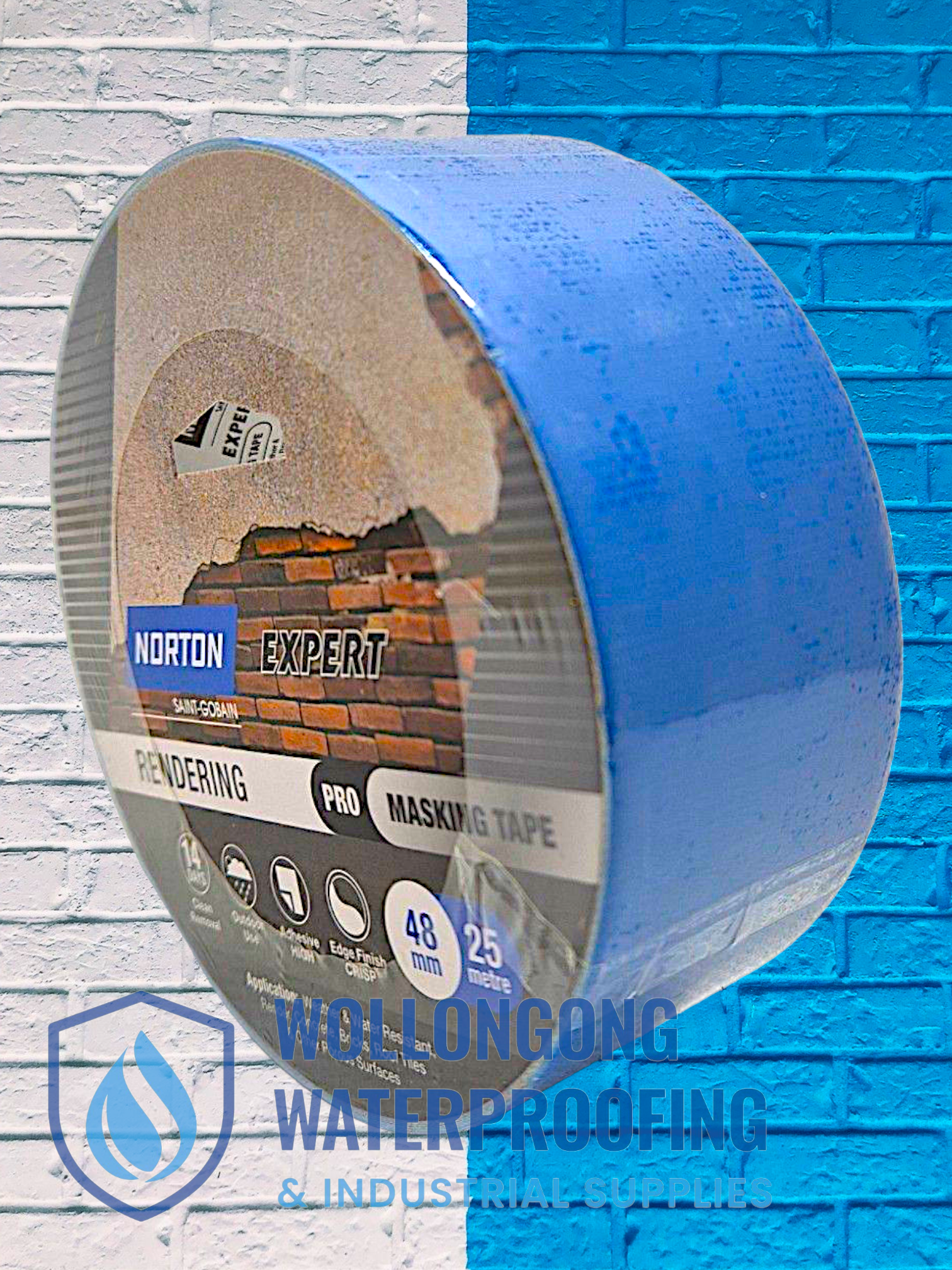 Blue Render Tape