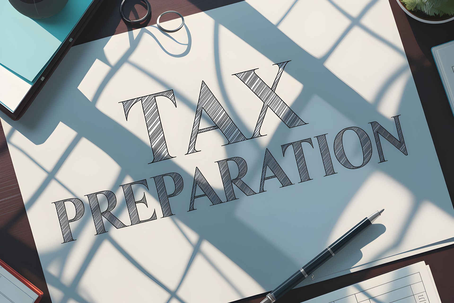 Business Consulting — Payroll Services Based in Fredericksburg, VA : Close-up of a document reading “TAX PREPARATION” with a pen at the bottom.
