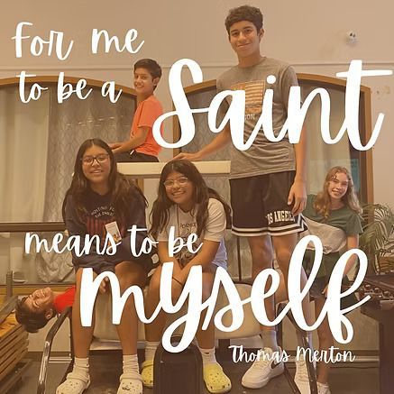 For me to be a Saint, means to be myself
