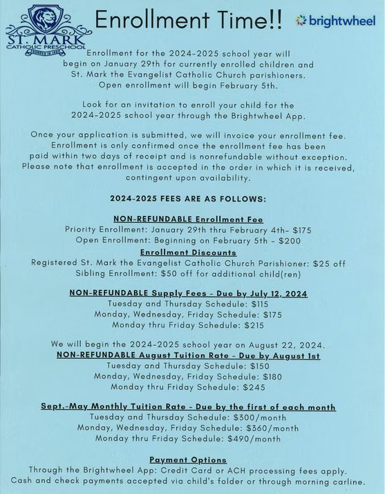 2024-2025 Enrollment