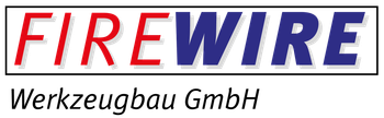 Ein rot-blaues Logo für die Firewire Werkzeugbau GmbH