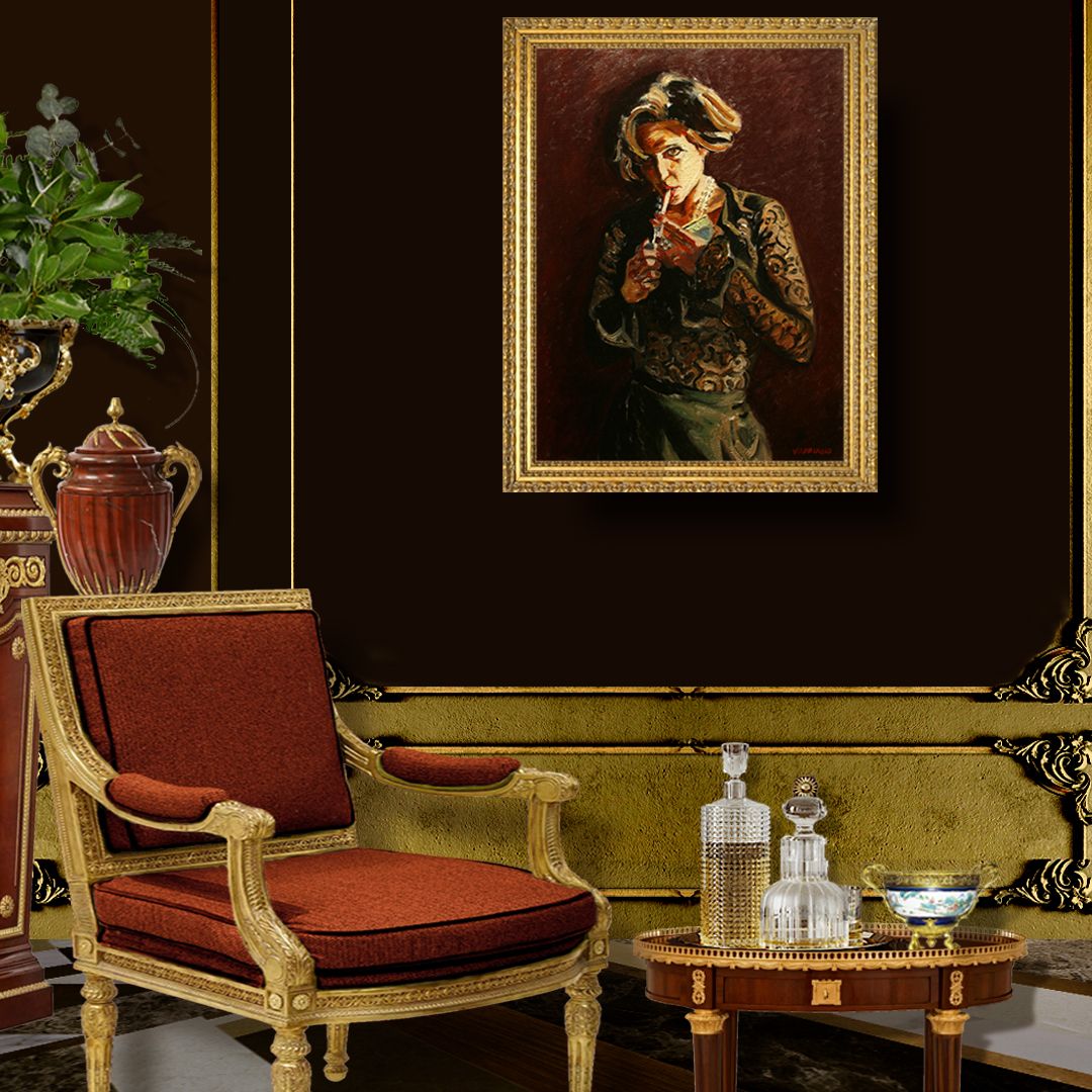 Black Lace | Figurative Oil Painting by John Varriano