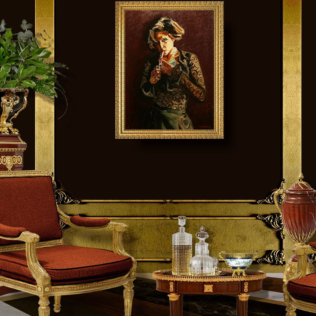 Black Lace In Situ | Figurative Oil Painting by John Varriano