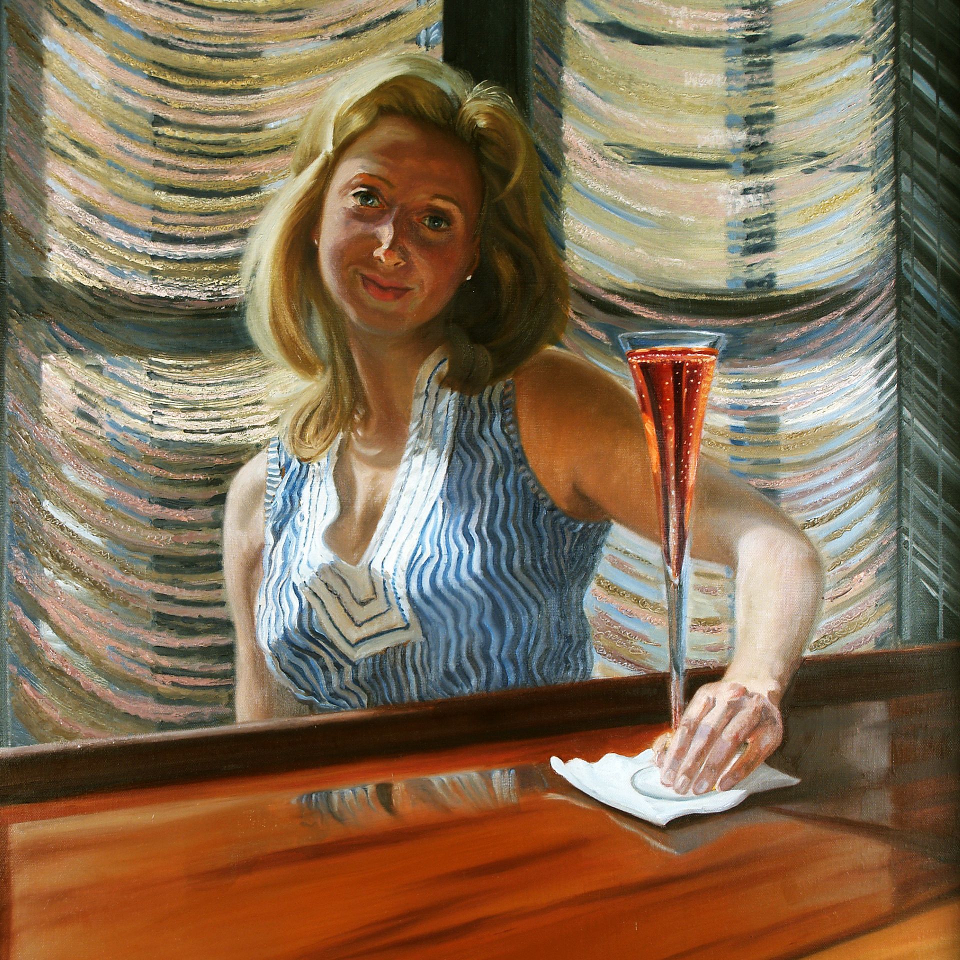 Bubbly Afternoon | Figurative Oil Painting by John Varriano