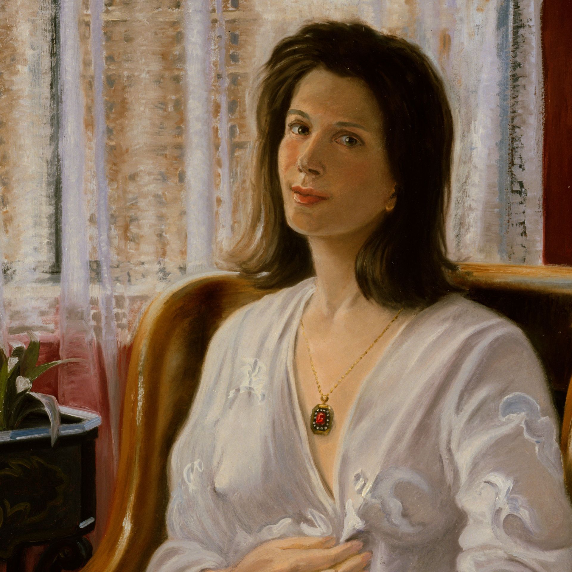 By The Window | Figurative Oil Painting by John Varriano