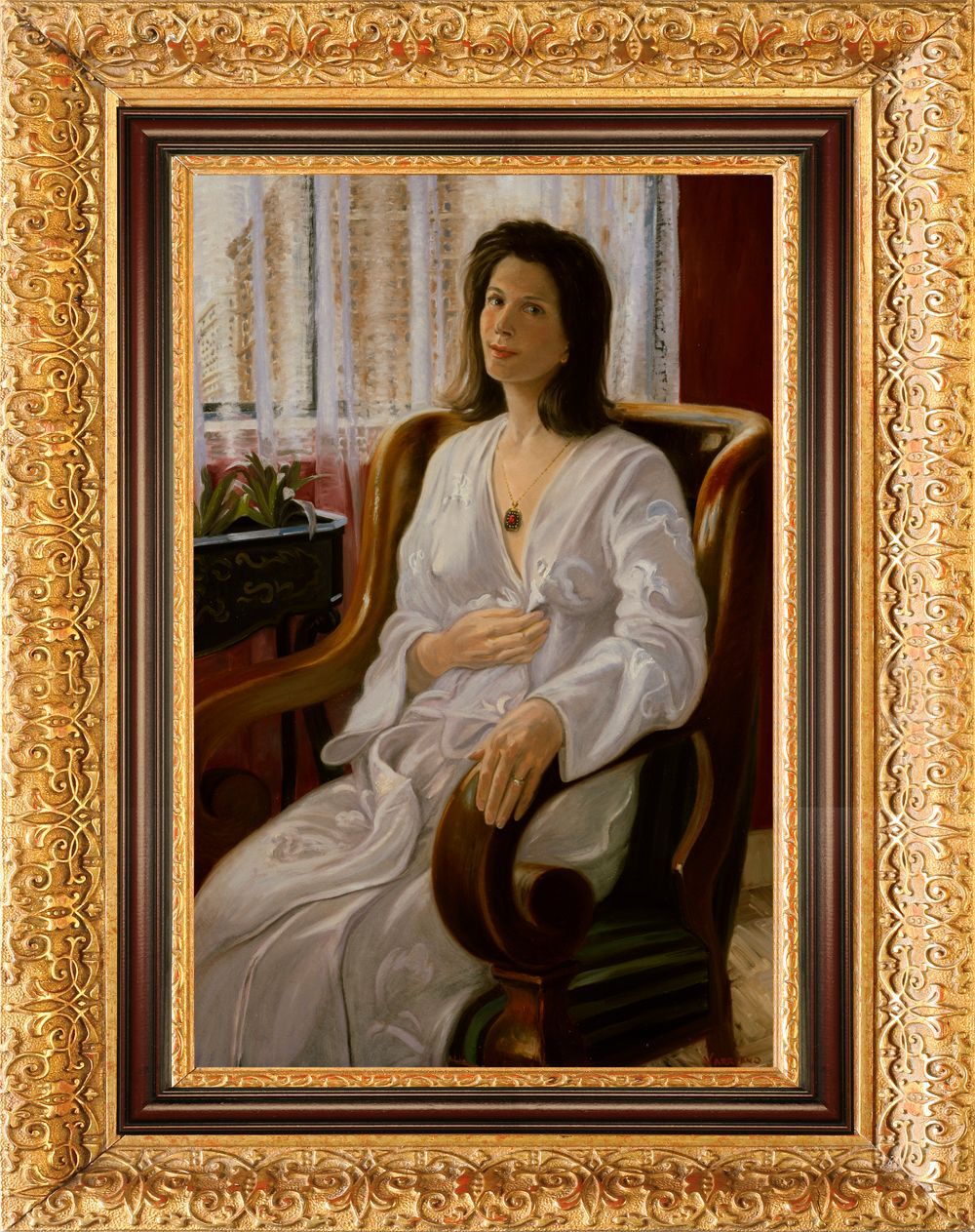 By The Window | Figurative Oil Painting on Canvas