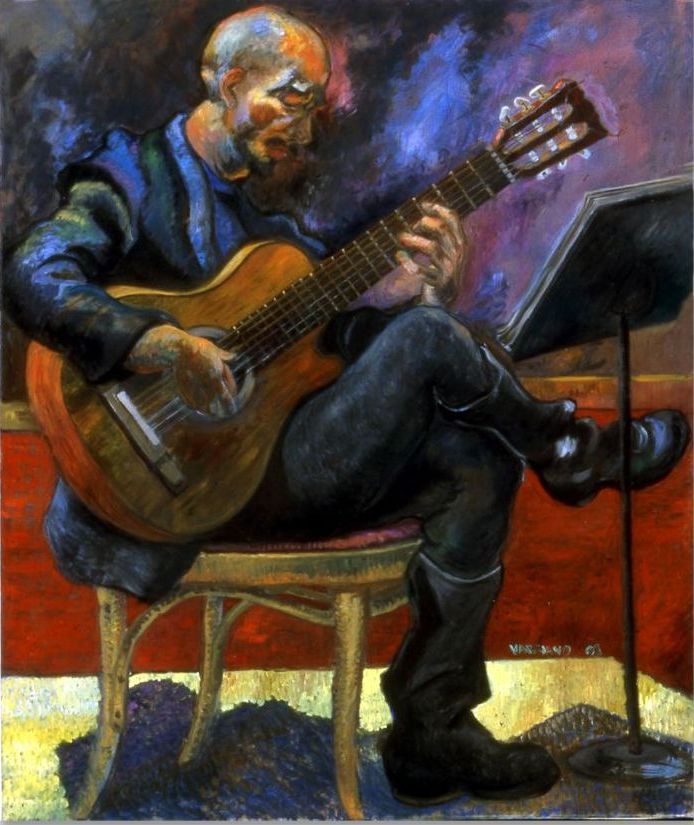 John Varriano's Dusk Till Dawn Oil Painting Titled, Dante