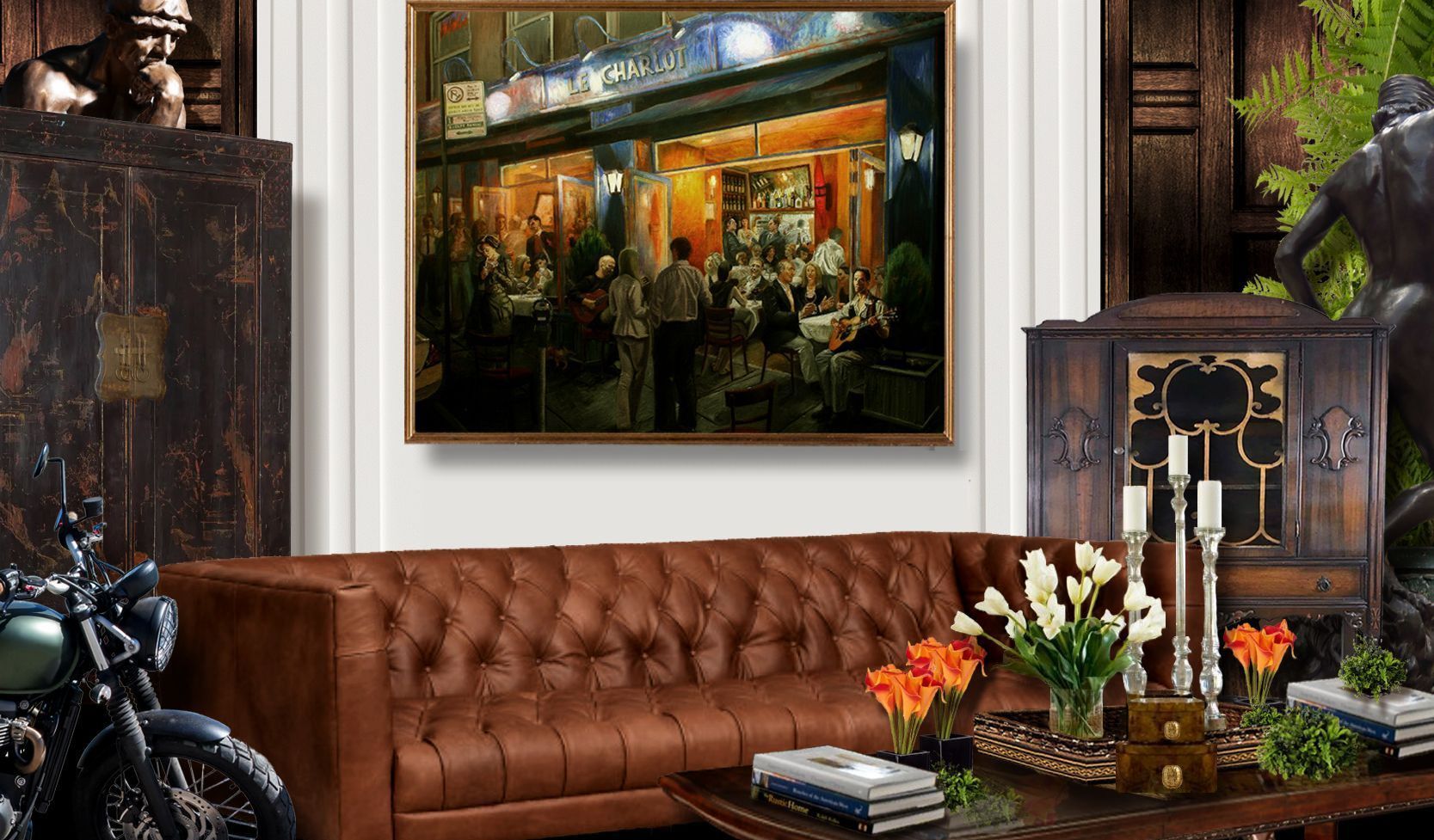 Le Charlot | Figurative Oil Painting by John Varriano